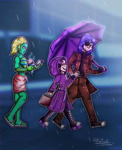Rainy day - Original characters